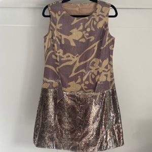 Gold and sequins Mini dress